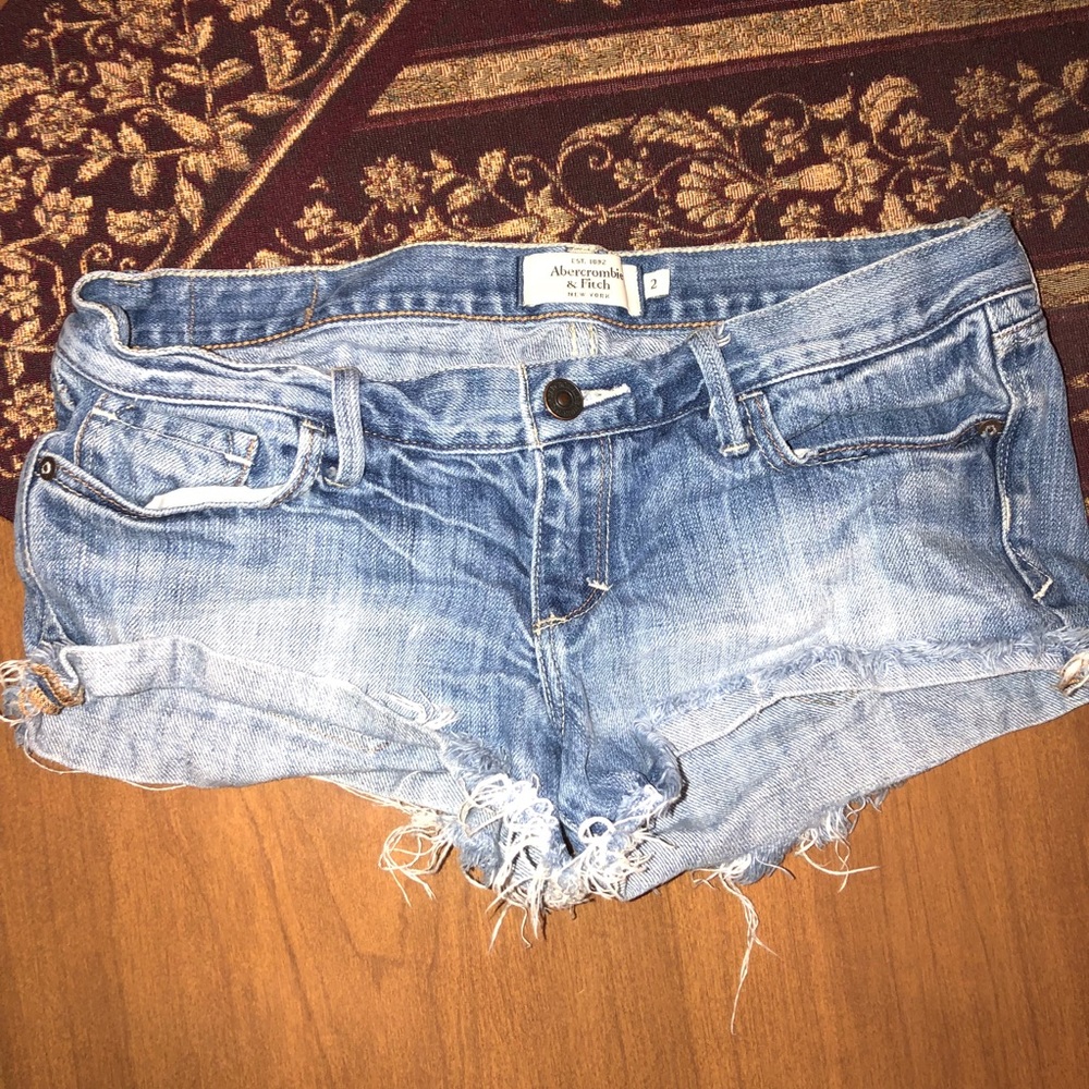 Distressed Denim Shorts